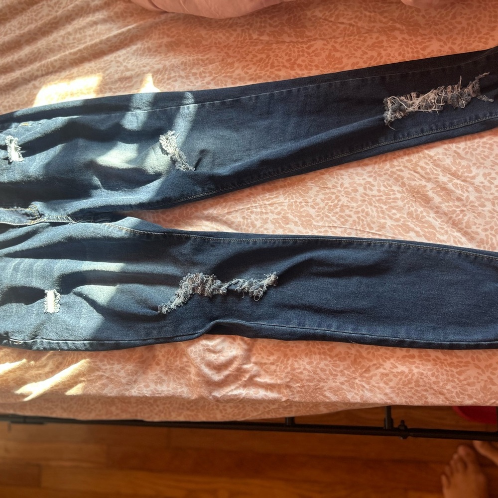 SHEIN Classic Blue Denim Jeans